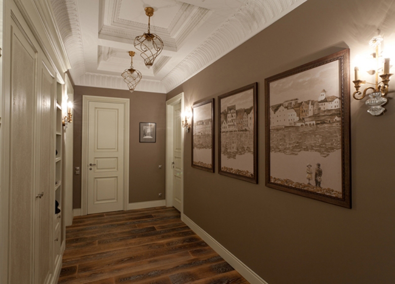 narrow corridor in the apartment
