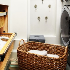 wasmand in de badkamer foto-opties