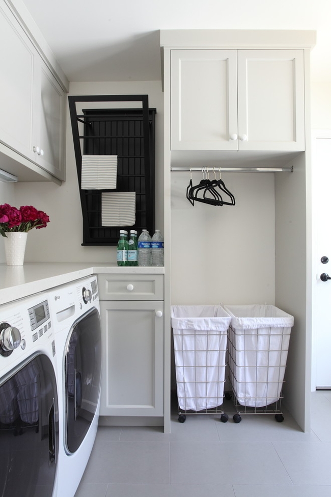 wasmand in de badkamer interieur ideeën