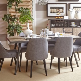 fauteuils voor de keuken interieur foto