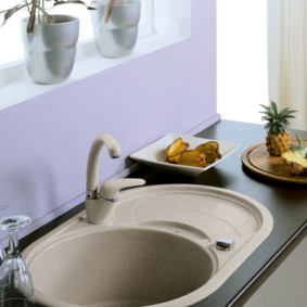 artificial stone kitchen sink