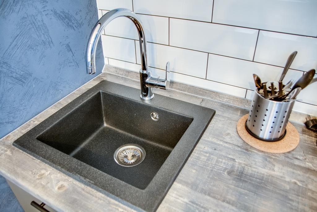 sink for kitchen made of artificial stone design photo