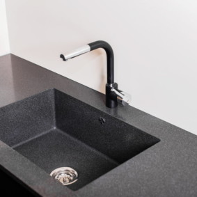 artificial stone kitchen sink decor ideas