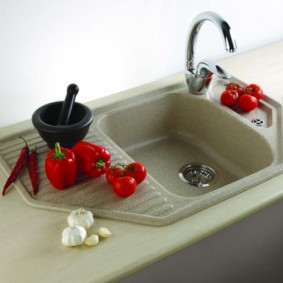 sink for kitchen made of artificial stone ideas interior