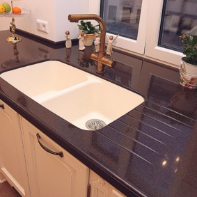 artificial stone kitchen sink