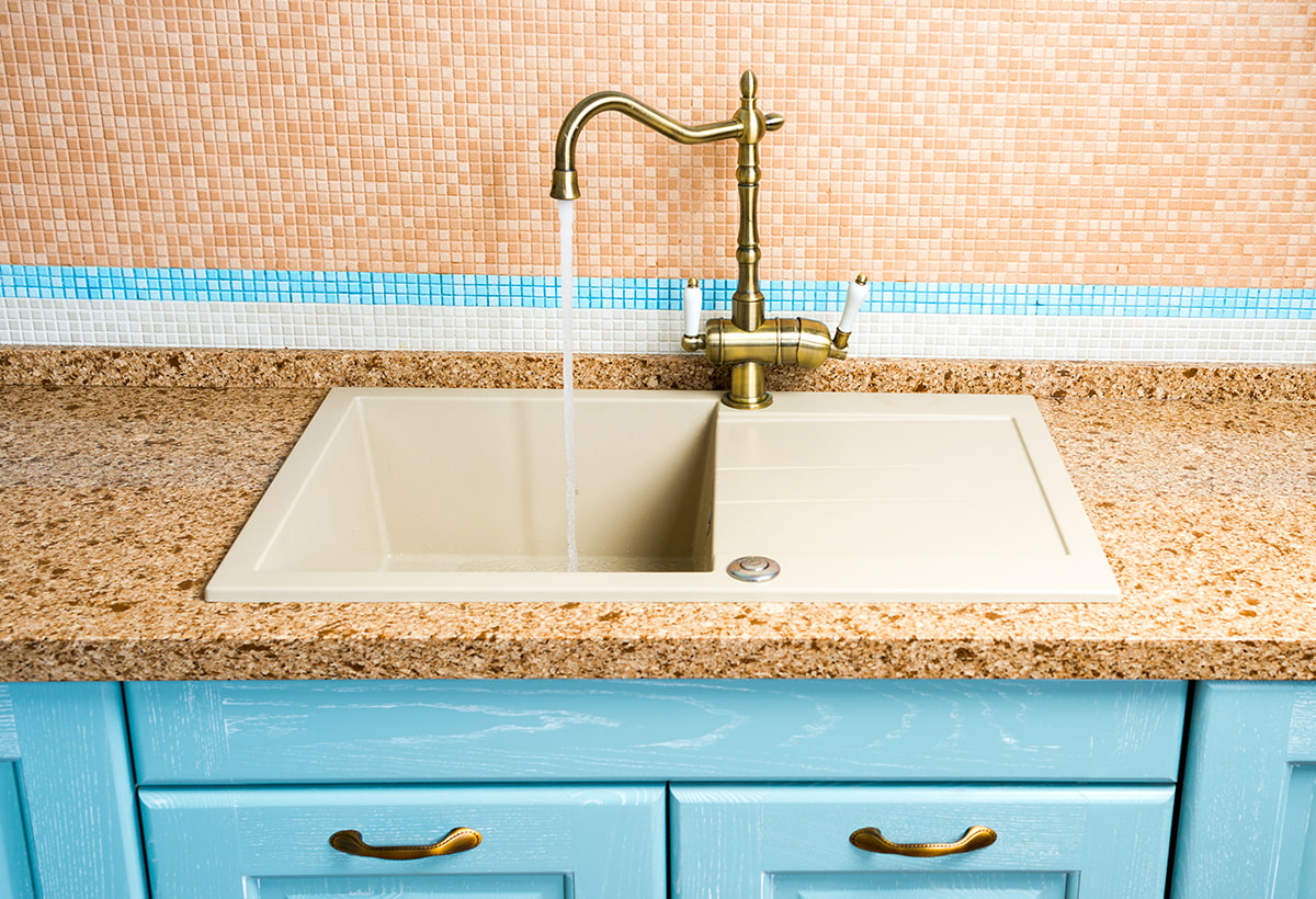 artificial stone kitchen sink design ideas