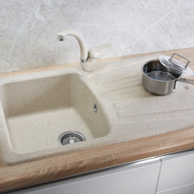 artificial stone kitchen sink design ideas