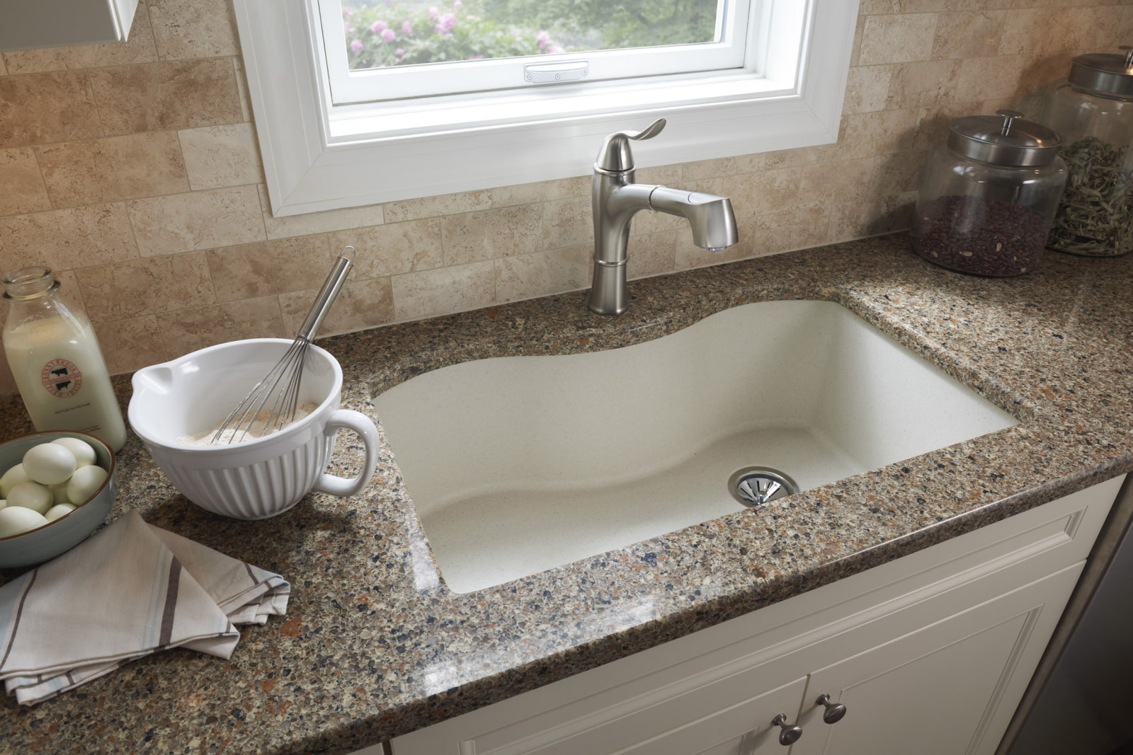 artificial stone kitchen sink design ideas