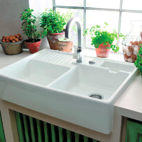 artificial stone kitchen sink ideas options