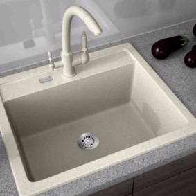 sink for kitchen made of artificial stone types of photos