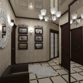 thiết kế gương hành lang