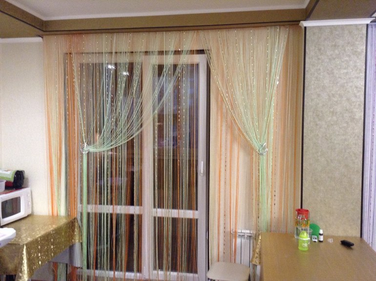 cortinas na decoração da cozinha