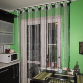 cortinas no interior idéias de cozinha