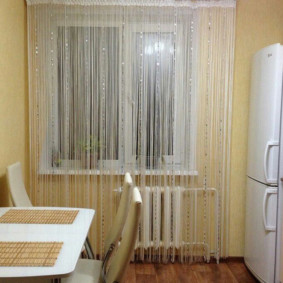 cortinas na cozinha foto decoração
