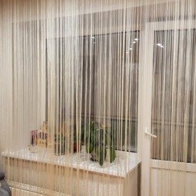 ideer til dekorasjon av kjøkken gardiner