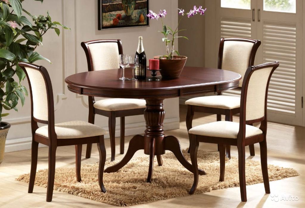 dining group for the kitchen oval table