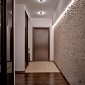 karanlık kapılar tasarım fikirleri ile koridor için duvar kağıdı