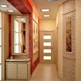 тапети и декоративен камък в интериора на коридора идеи прегледи