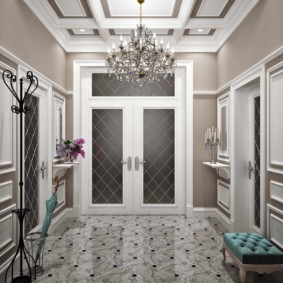 hallway in a private house design