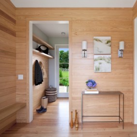 hallway in a private house interior photo