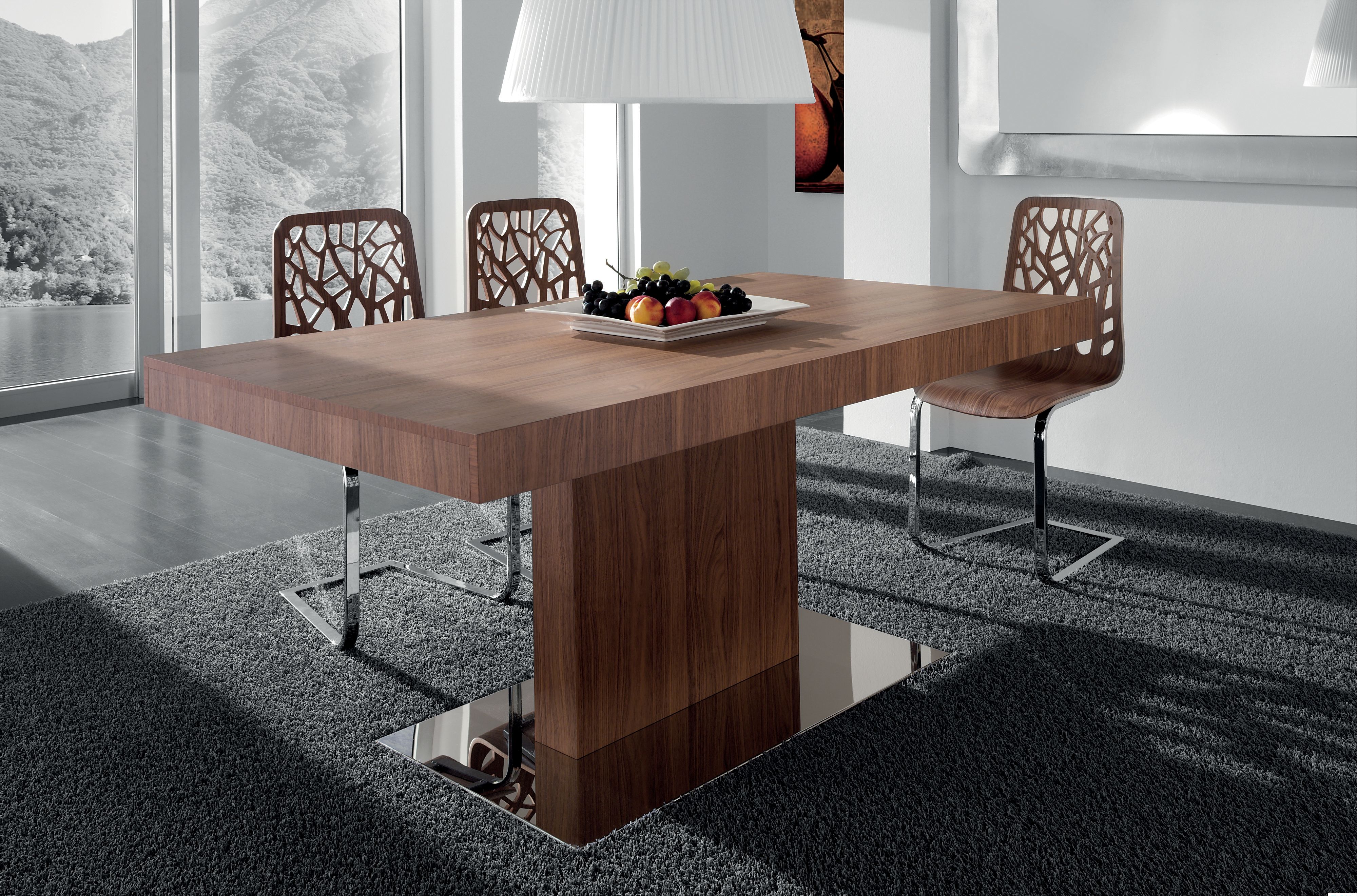 rectangular table on one leg for the kitchen