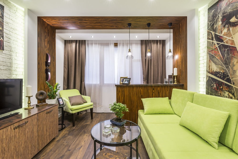 Perabot yang dilengkapi perabot dengan jok berwarna hijau