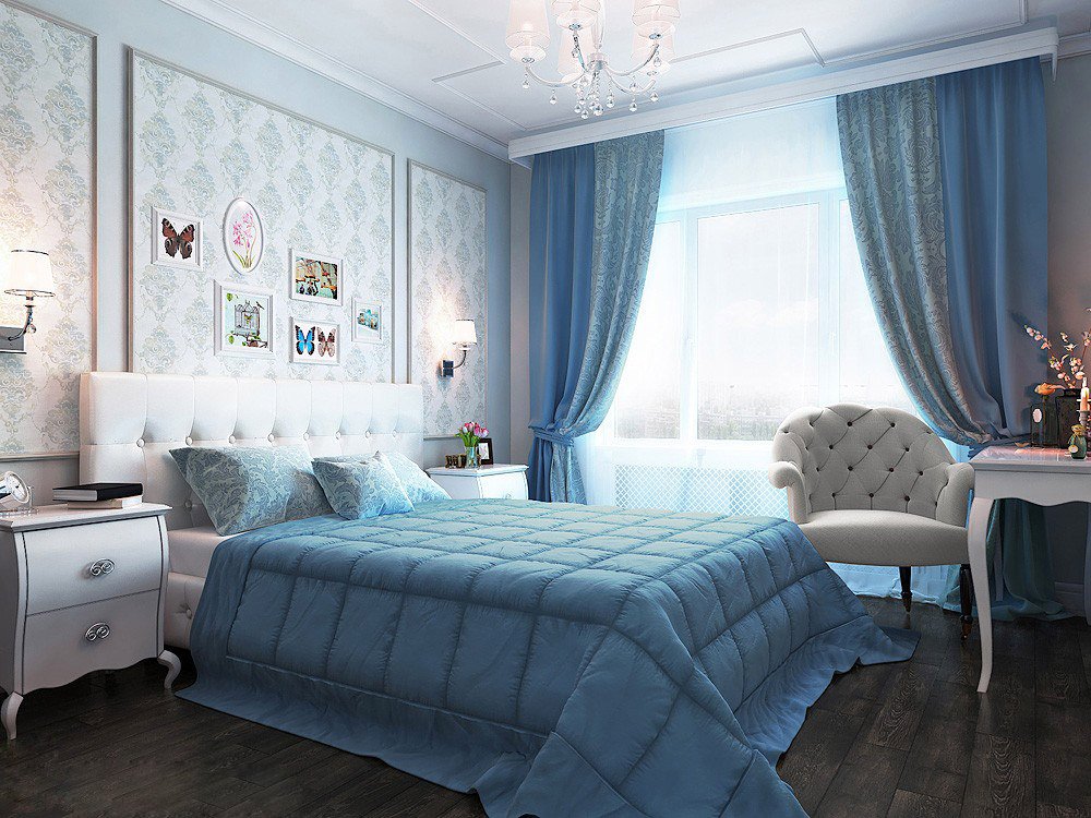 bedroom 13 sq. meters decor photo