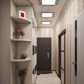 hành lang hẹp trong các loại ý tưởng căn hộ