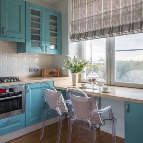 countertop instead of windowsill in the kitchen design ideas