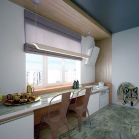 countertop instead of window sill in the kitchen