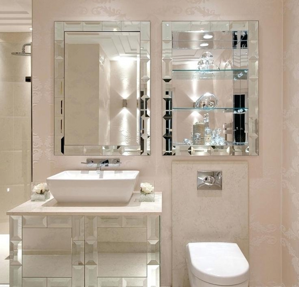 meubles de salle de bain en miroir