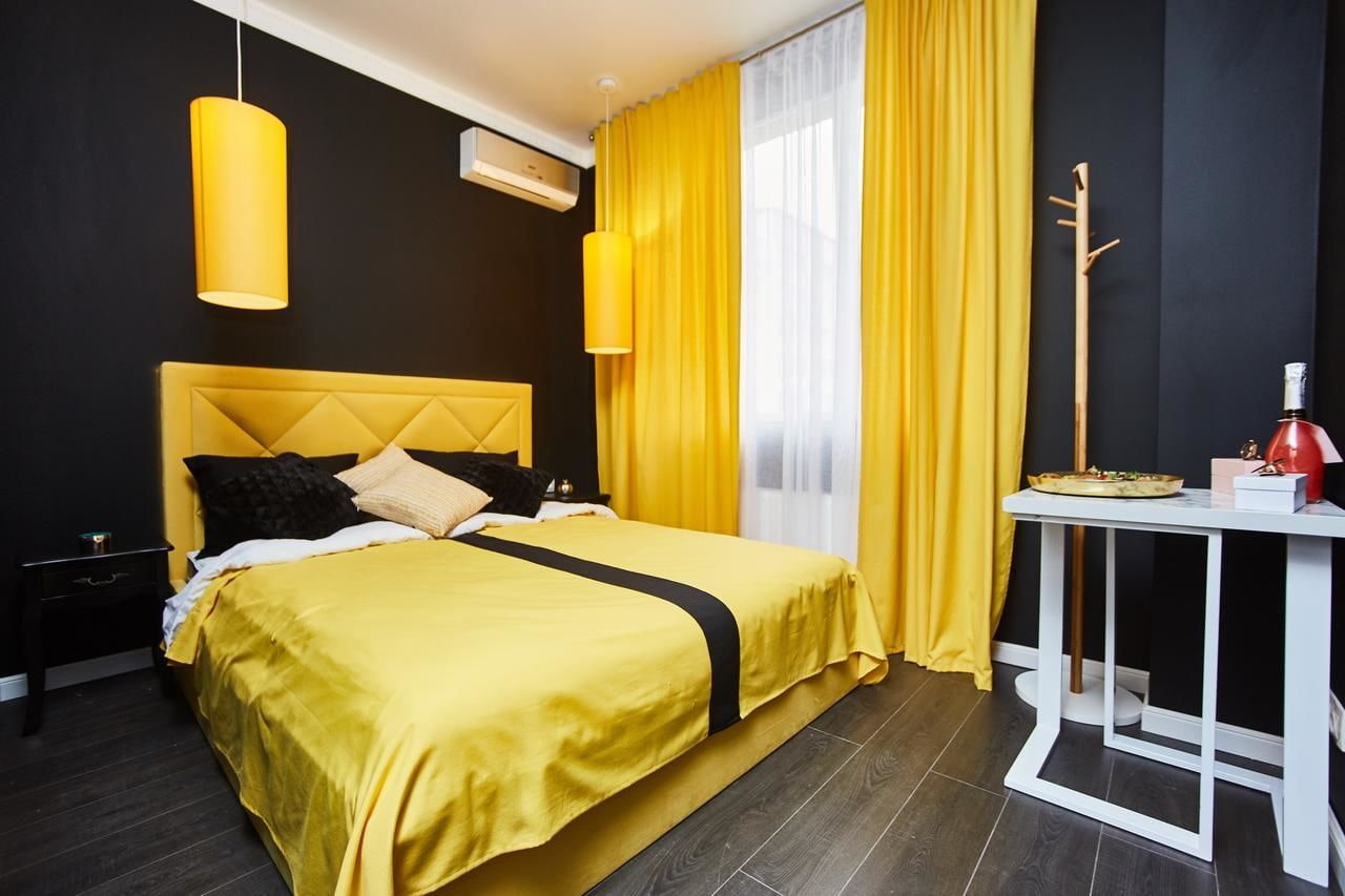 ý tưởng phòng ngủ màu vàng