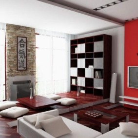 orientalsk stil stue design foto
