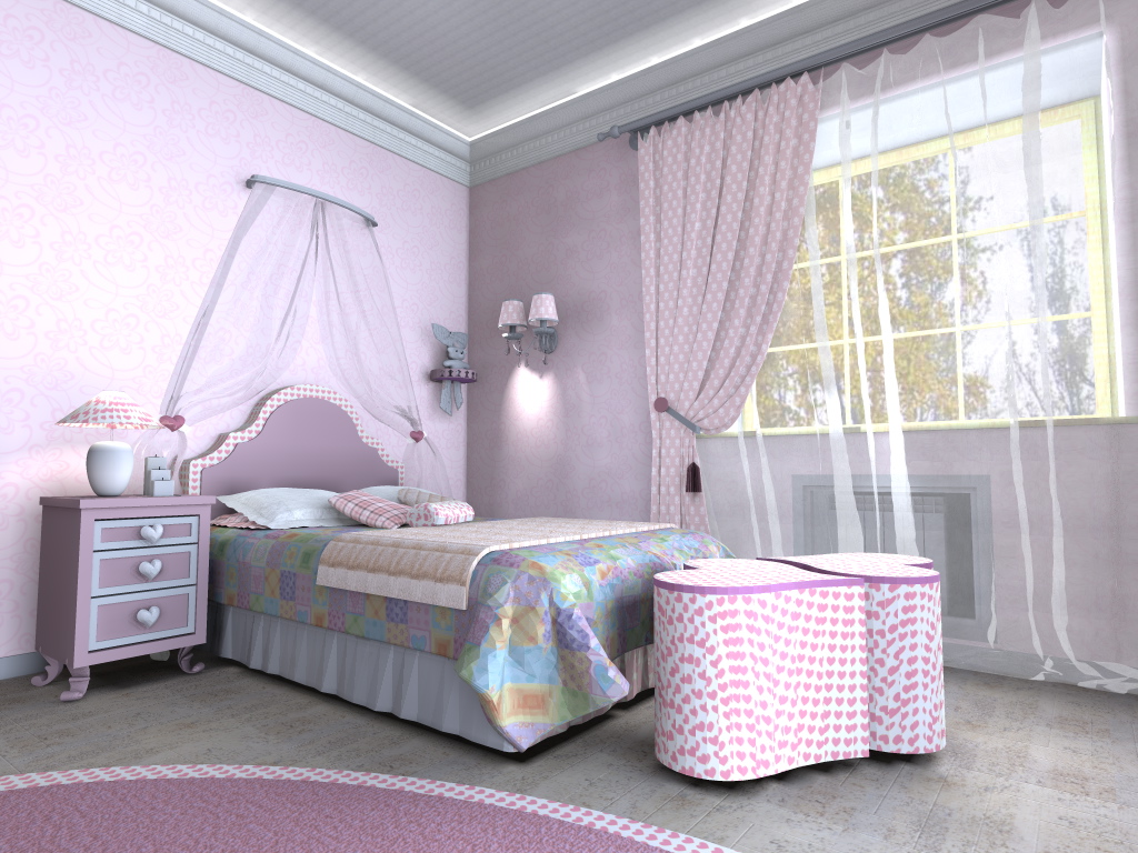 room for girls 16 sq m