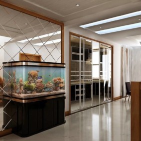 aquarium in het appartement ontwerpideeën