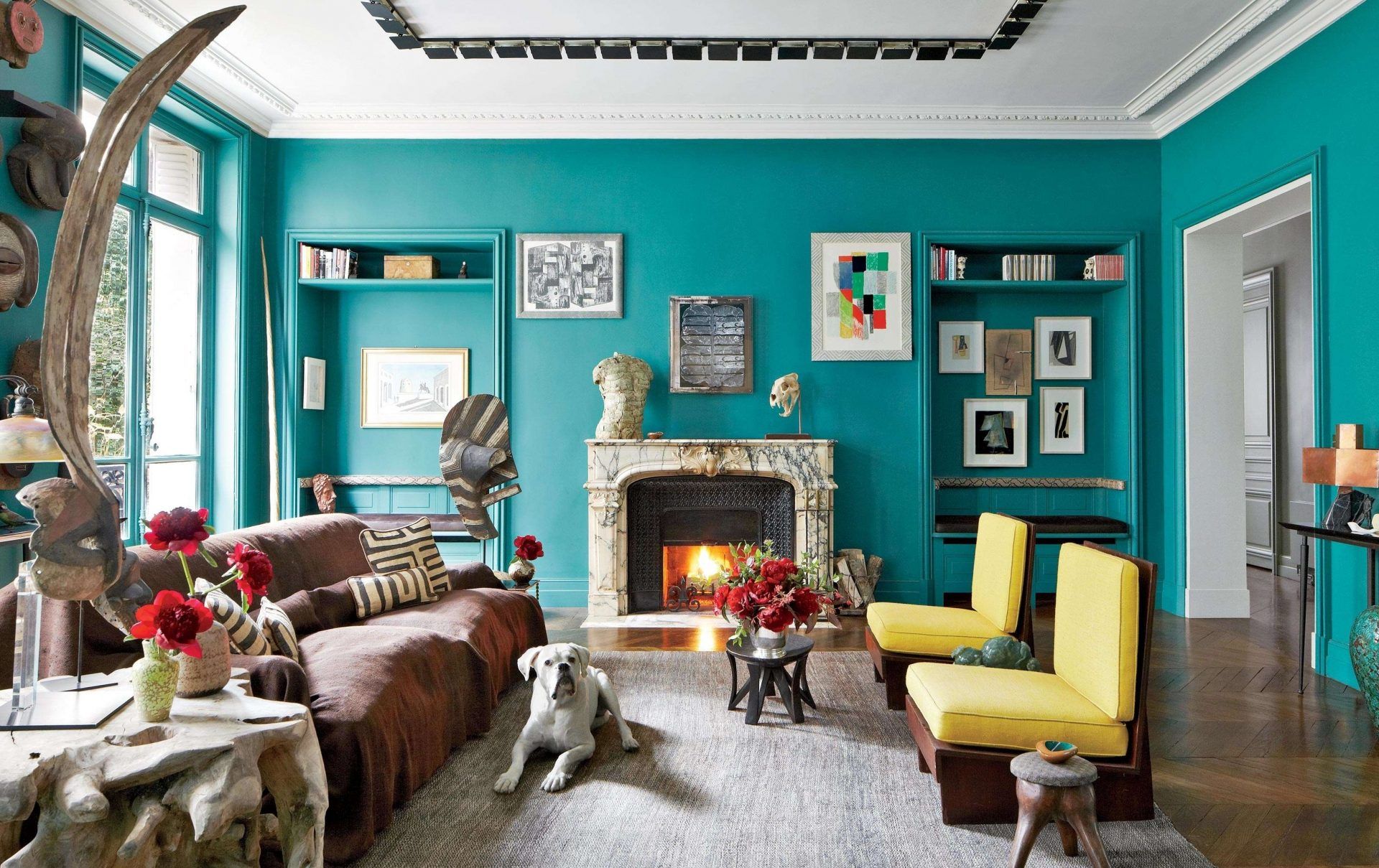 turquoise kamer