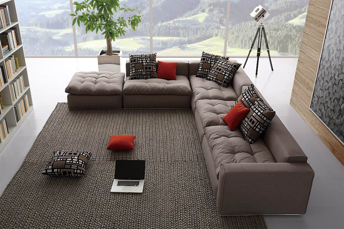 large corner modular sofa