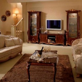 Classic interior of a fashionable living room
