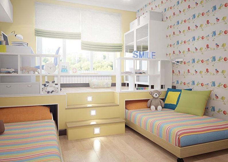 design pokoje pro chlapce a dívku