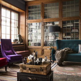 moderná obývacia izba v zobrazení apartmánu fotografie