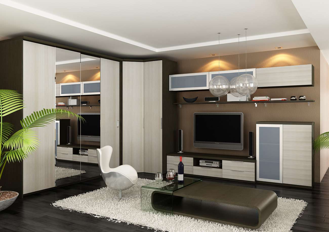 dizajn obývacej izby 17 m2 laminát
