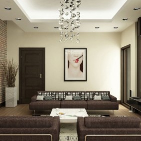 fal kialakítása egy modern nappali