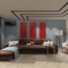 drie-kamer appartement ontwerp