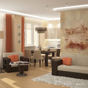 three-room apartment design photo decoration