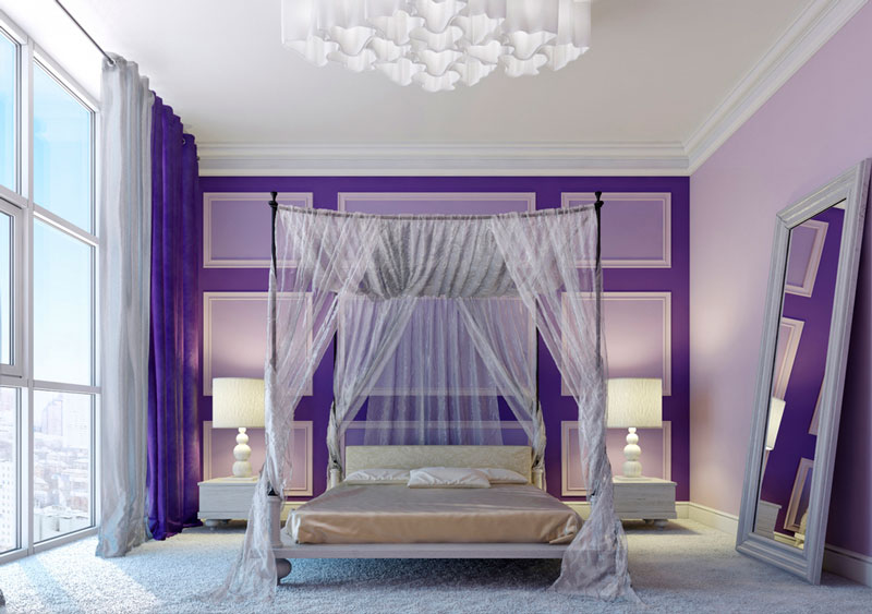 chambre violette