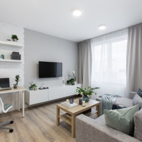 Lichte kamer in een nieuwbouw appartement