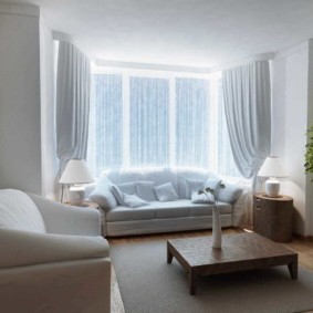 Minimalist design of a small living room