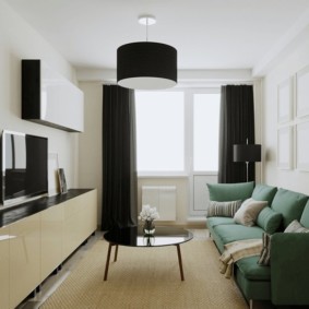 Black accents in a modern interior
