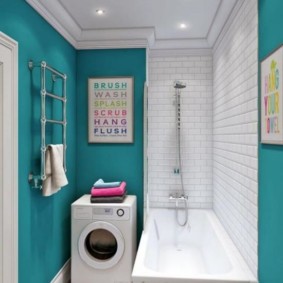 Turquoise badkamer muren