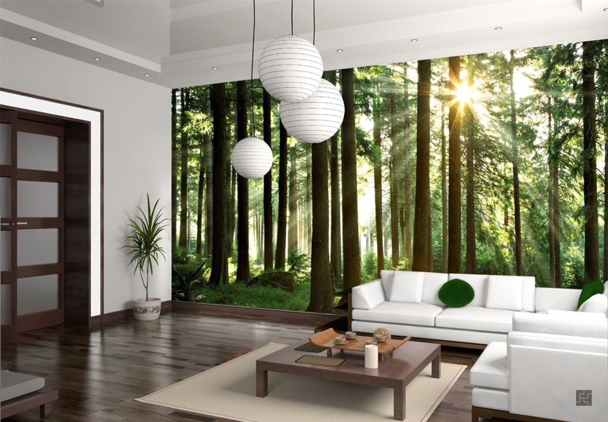photo wallpaper for living room